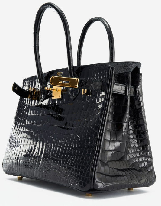 Birkin Crocodile Porosus Noir