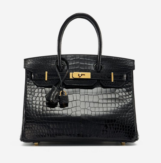Birkin Crocodile Porosus Noir