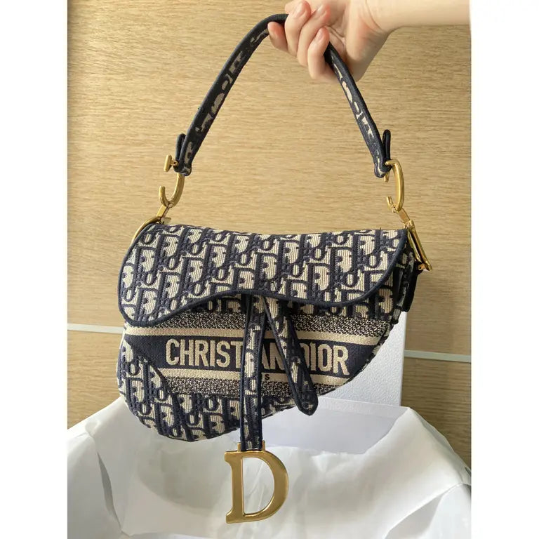 Dior Sac à main Saddle Bleu